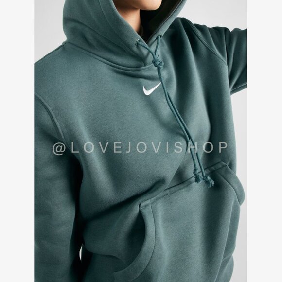 Athliesure | Nike Pullover Sweatshirt Grey Slate Sage | Center Logo Streetwear - Picture 4 of 13
